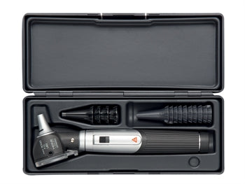 HEINE MINI 3000 F.O. LED OTOSCOPE with reusable tips and case - black - D-885.20.021 - 31678