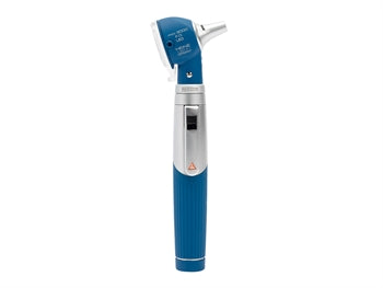 HEINE MINI 3000 F.O. LED OTOSCOPE with reusable tips and case - blue - D-885.20.021 - 31679