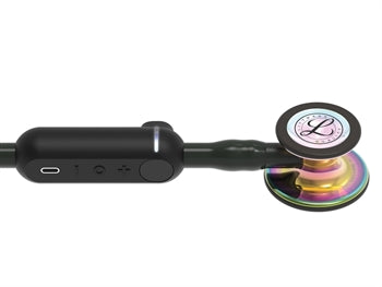 LITTMANN CORE DIGITÁL HLUSTUNARPÍPA - 8572 - svartur - háglansandi regnbogaflötur - 32601