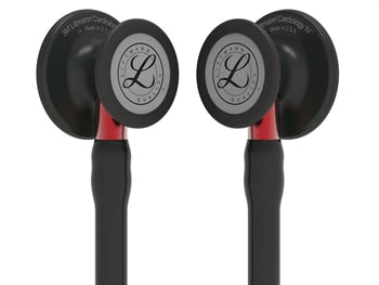 LITTMANN CARDIOLOGY IV - 6200 - svartur - svartur flötur - rauður stilkur - 32639