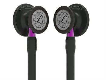 LITTMANN CARDIOLOGY IV - 6203 - svartur - svartur flötur - fjólublár stilkur - 32641