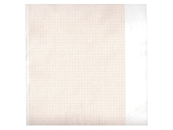 Hjartarit hitapappír 210x20 mm x m rúlla - appelsínugulur grind - 3021