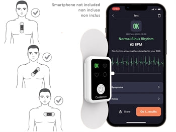 CARDIONICA 1 CHANNEL ECG MEÐ AFIB og BLUETOOTH - 33234