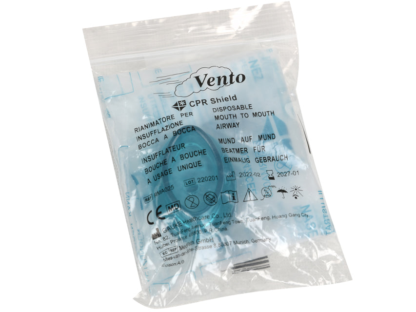 VENTO blástursgríma fyrir munn-við-munn – í plastpoka