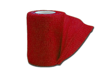 SAMLOÐANDI ÓOFIÐ TEYGJUBINDI 4.5 m x 10 cm - rauður - 4739