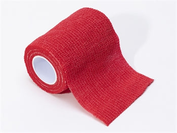 COHESIVE NON WOVEN ELASTIC BANDAGE 4.5 m x 7.5 cm - rauður - 34735