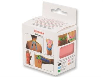 KINESIOLOGY TAPE 5 m x 5 cm - rauður - 34747