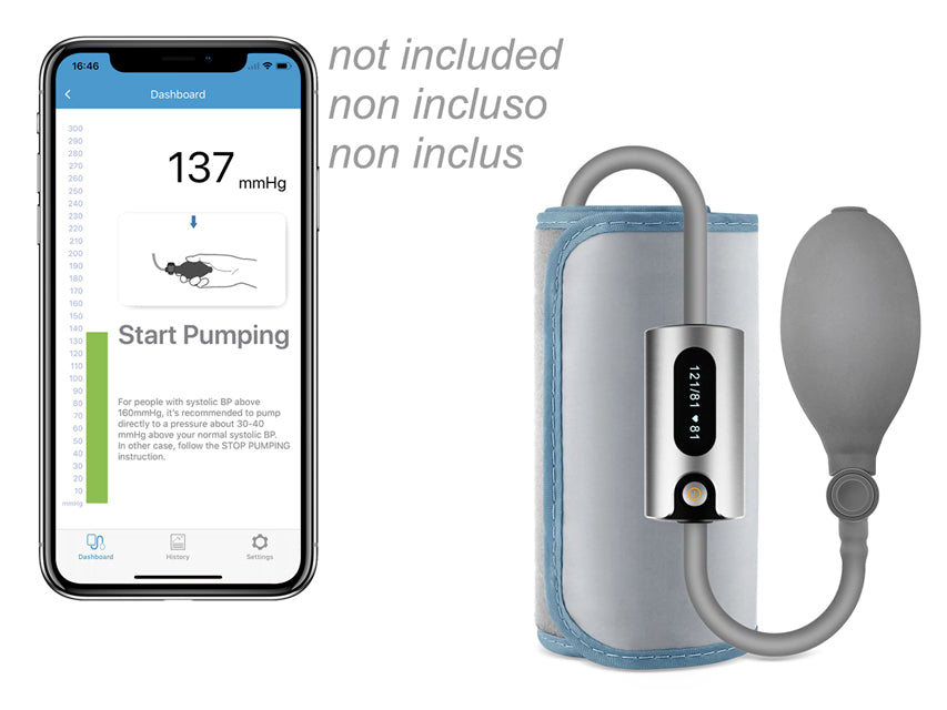 AIR BP2 þráðlaus blóðþrýstingsmælir með skjá fyrir Checkme Pro 35186-7