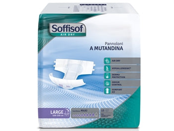 SOFFISOF AIR DRY INCONTINENCE PAD - þung incontinence - stór - 36711