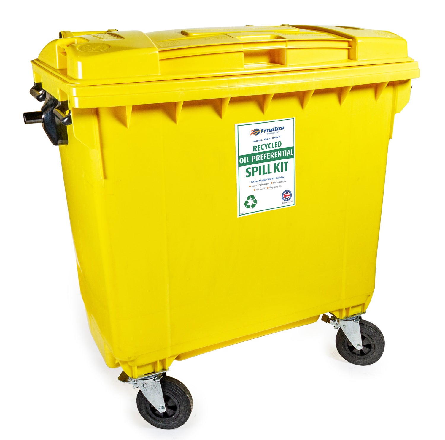 600L úr endurunnu efni Oil Preferential uppsogssett - 4 hjólatunna – FyterTech 37-1750 – mynd 2