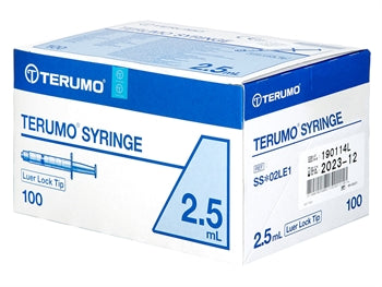 TERUMO SPRAUTUR án NÁLAR 2.5 ml - Concentric Luer Lock - SS02LE1 - sótthreinsaðar - 37629