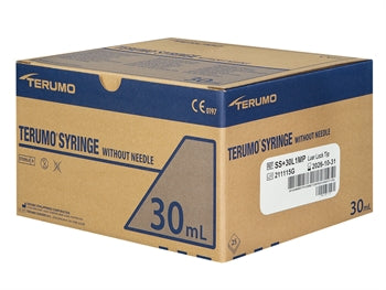 TERUMO sprautur án nál 30 ml - samhverfur Luer Lock - SS+30L1MP - sótthreinsaðar - 37637