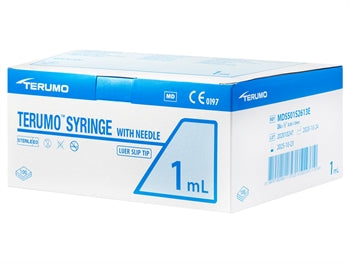 TERUMO sprautur með nál 1 ml Tuberculin - 26Gx1/2" - MDSS01S2613E - sótthreinsaðar - 37662