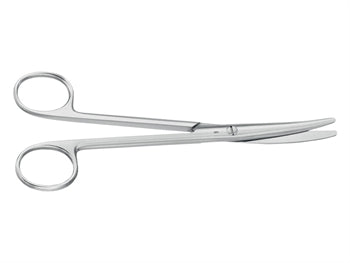 AESCULAP MAYO SKER - boginn - blunt/blunt - 16.5 cm - BC587R - 9123