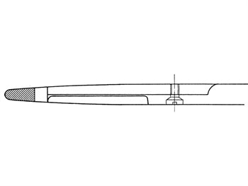 AESCULAP HEGAR-OLSEN TC DUROGRIP nálarhaldari - beinn - 16.5 cm - BM124R - 39410