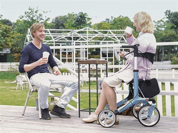 PRINCE ROLLATOR - samanbrjótanlegur - ljósblár - 43166