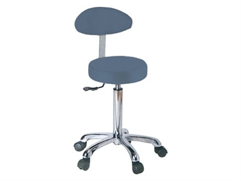 STOOL with backrest - avio blár - 45245