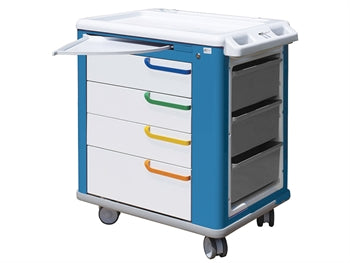 MULTIFUNCTIONAL TROLLEY - staðall - hvít/blár - 45711