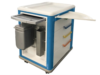 MULTIFUNCTIONAL TROLLEY - staðall - hvít/blár - 45711