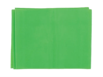 LATEX-FRÍTT ÆFINGABAND 1.5 m x 14 cm x 0.25 mm - grænt - 47001