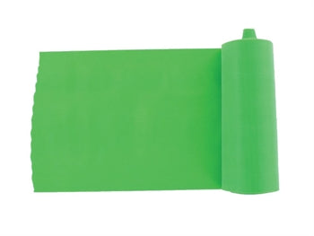 LATEX-FRÍTT ÆFINGABAND 5.5 m x 14 cm x 0.25 mm - grænt - 47011