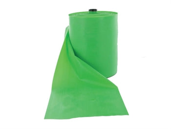 LATEX-FRÍTT ÆFINGABAND 45 m x 14 cm x 0.25 mm - grænt - 47021