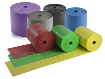 LATEX-FRÍTT ÆFINGABAND 45 m x 14 cm x 0.35 mm - blátt - 47023