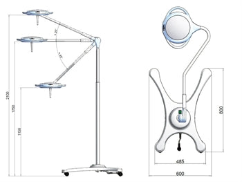 PENTALED 28 LED LÝSING - vagn - 49115
