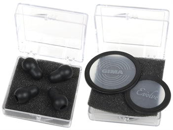 GIMA EVOLVE KIT: 2 FLYTJANDI HIMNUR + 2 PÖR AF EYRNAENDUM - svartur - varahlutur - 4958
