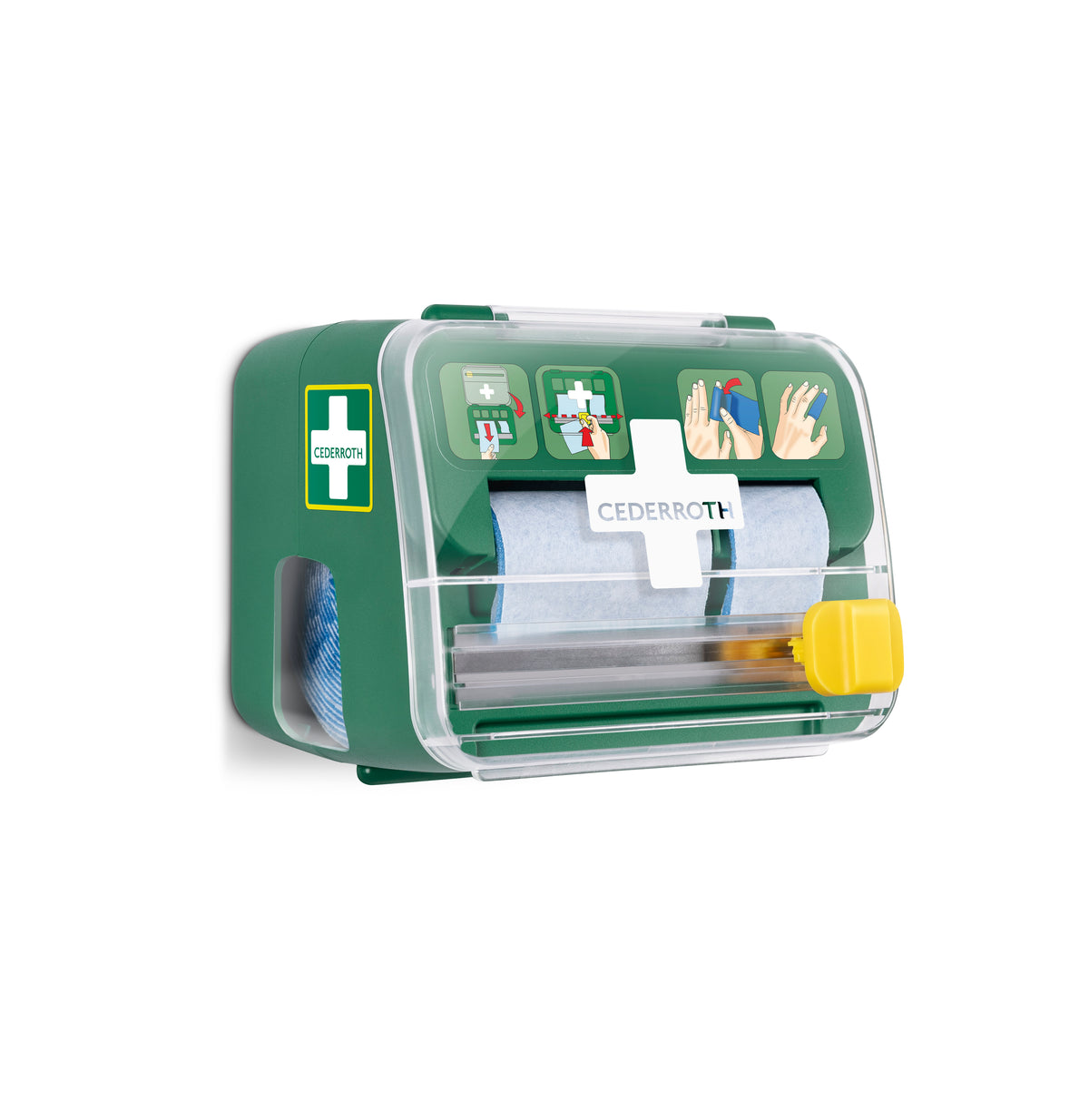 Cederroth Soft Foam 2-in-1 plástraskammtari – með tveimur bláum rúllum