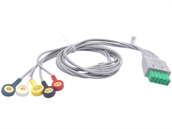5 LEAD ECG CABLE fyrir 54405 - varahlutur - þarf snúru 54407 - 54406