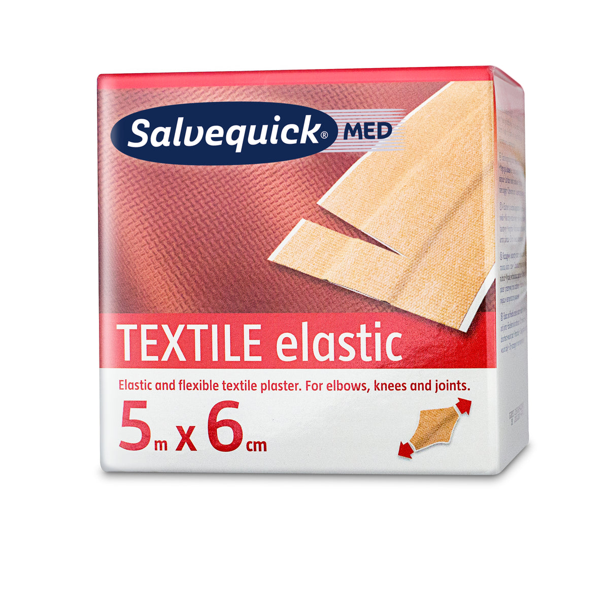 Salvequick textílplástur á rúllu – 6 cm x 5 m