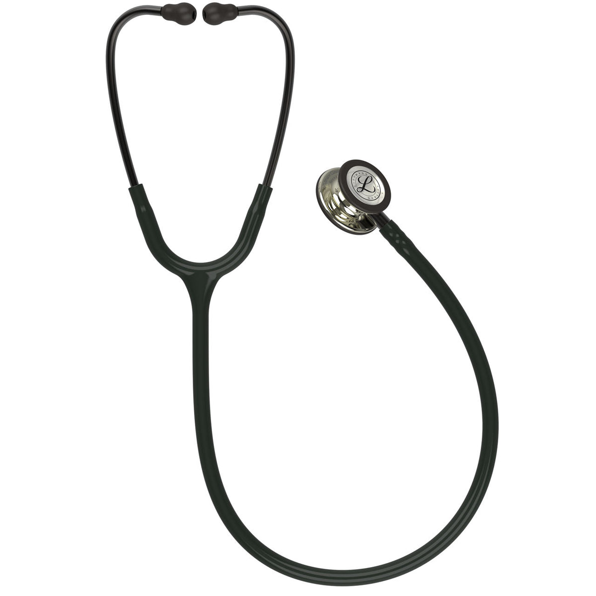 Littmann Classic III hlustunarpípa 5861 – svört, kampavínslitaður hlustunarhaus – hlustunarhaus