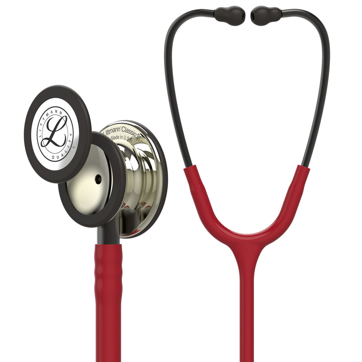 Littmann Classic III hlustunarpípa 5864 – vínrauð, kampavínslitaður hlustunarhaus