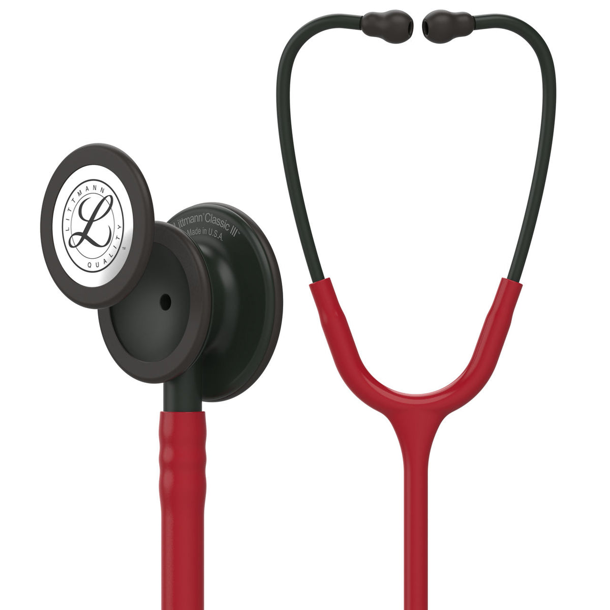 Littmann Classic III hlustunarpípa 5868 – vínrauð, svartur hlustunarhaus