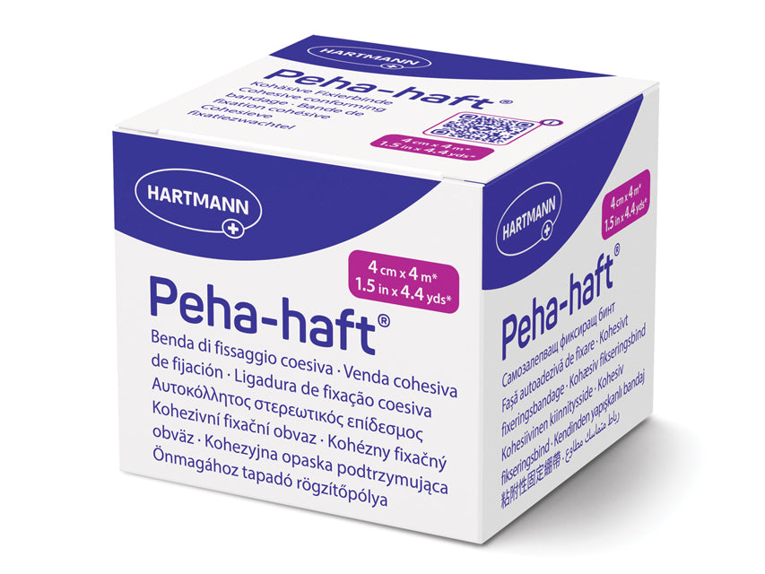 PEHA-HAFT 300038 teygjanlegt sjálflímandi sárabindi 4 m x 4 cm – latexlaust