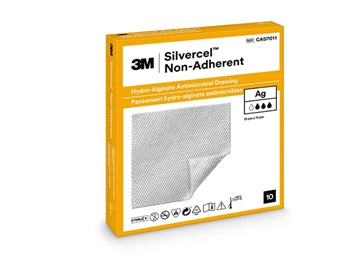 SILVERCEL 3M NON-ADHERENT HYDRO-ALGINATE ANTIMICROBIAL DRESSING WITH SILVER 11x11 cm - 59571