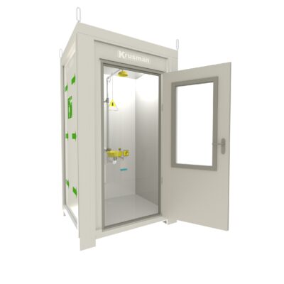 Insulated booth with safety station 6005