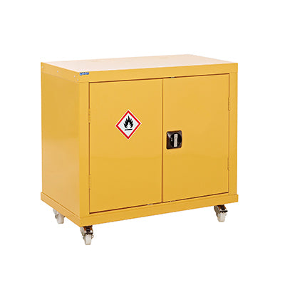 Færanlegur efnavöruskápur með einni hillu - (h) 840 x (b) 900 – FyterTech HC849046M – mynd 2