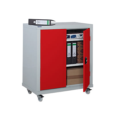 Vinnustaðaskápur á hjólum með 2 hillum - (h) 1040mm – FyterTech WC109046M – mynd 6