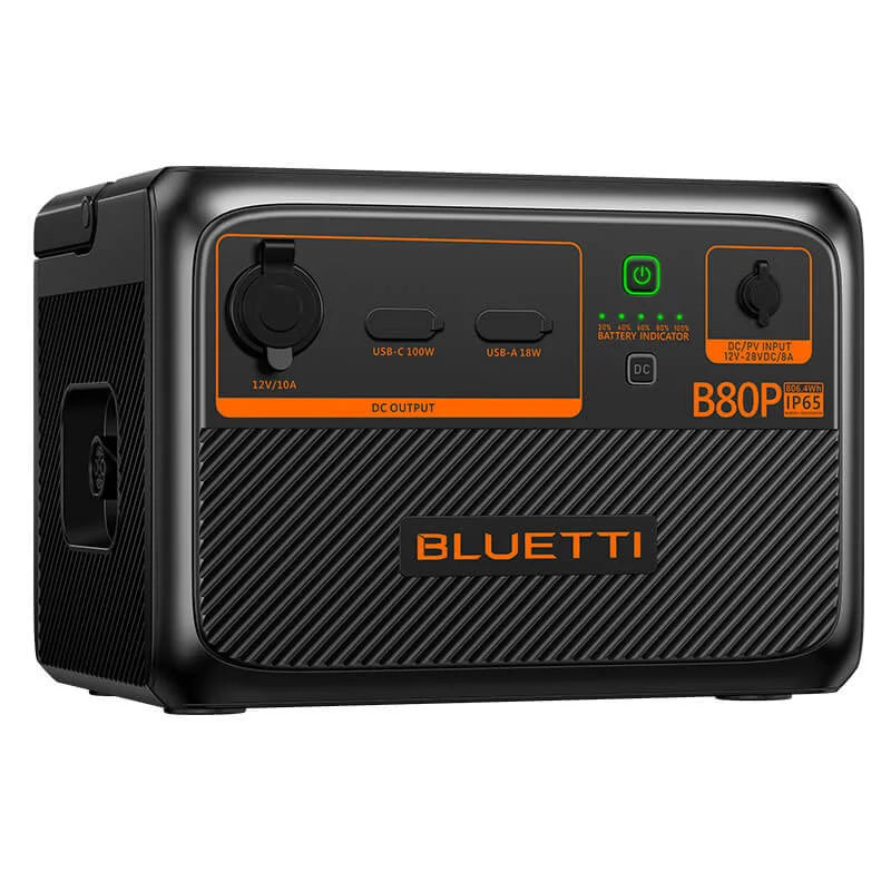 BLUETTI B80P Orkubanki - Stækkunareining - Vatnsvarinn - IP65