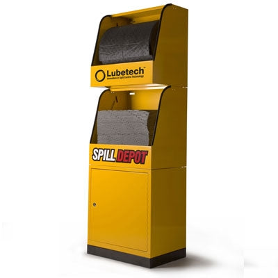 Spill Depot - 1 x Cabinet & 2 x dispensing units -Yellow | Aukabúnaður