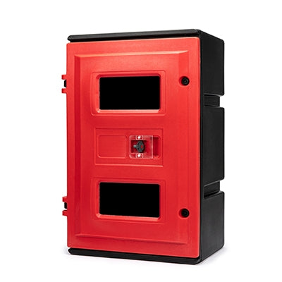 Fire extinguisher break-glass box 850 x 565 x 375mm | Efnavörgeymslur Stærri/úr stáli