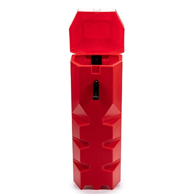 Fire extinguisher box top loader 650 x 265 x 300mm Red | Efnavörgeymslur Stærri/úr stáli