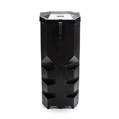 Fire extinguisher box top loader 750 x 310 x 320mm Black | Efnavörgeymslur Stærri/úr stáli