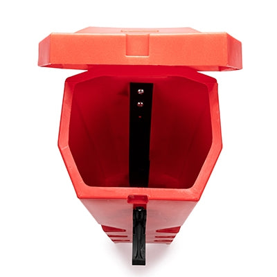 Fire extinguisher box top loader 750 x 310 x 320mm Red | Efnavörgeymslur Stærri/úr stáli