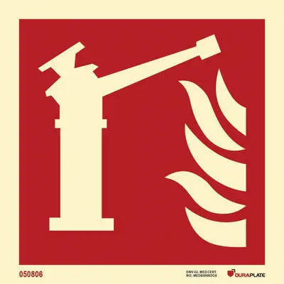 Brunafallbyssa – sjálflýsandi skilti 150 x 150 mm