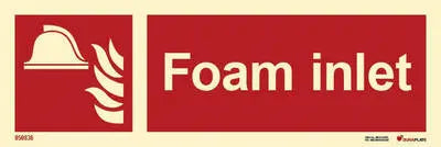 Froðuinntak – sjálflýsandi skilti 300 x 100 mm