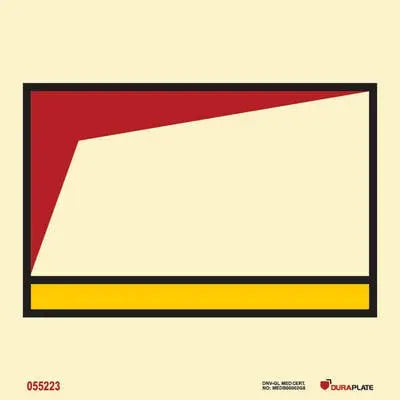 Birgðatankur fyrir háþenslufroðu – sjálflýsandi skilti 150 x 150 mm