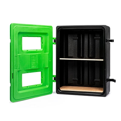 Safety box front loader toggle latch 720 x 585 x 270mm | Skápar og standar fyrir slökkvitæki